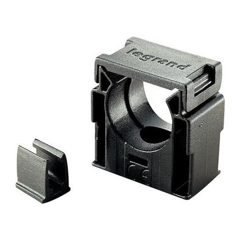 Clip di fissaggio, Diametro nominale 15 mm, Colore nero, Materiale PA6.6 [UL94-V0] privo di alogeni, autoestinguente
