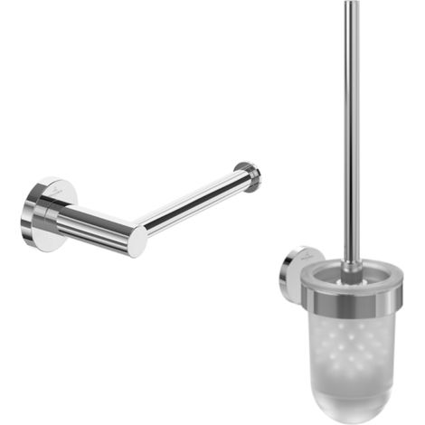 Dispensador de papel higiénico sin tapa + Escobillero VILLEROY & BOCH Elements Tender (1/5)