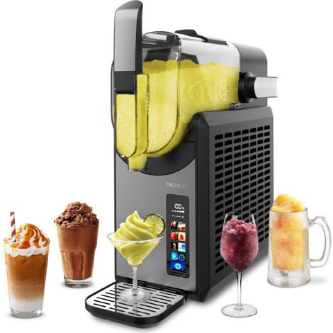 Cecotec Machine à granité / sorbetière 2,6 L Twist&Ice 2600. 220 W, boissons en 15–60 min, 1,9 L pour ingrédients, commande tactile