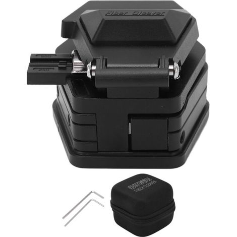 Fiber optic cutter with hex key, high-precision fiber cutting tool for cold stripping and hot fusion (1/5)