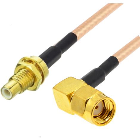 Pigtail SMA-RP Stecker RA / SMC Version BH RG316 30cm