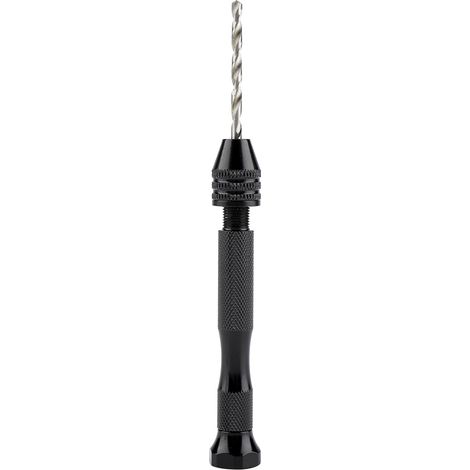Jeu de chignole manuelle avec forets, outil de perçage rotatif à main pour bois et plastique, bricolage créatif, lot complet 1 (1/5)