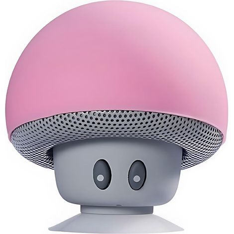 Enceinte Bluetooth portable, enceinte champignon, Bluetooth V2.1 avec ventouse, compatible avec iPad, iPhone et téléphones Android