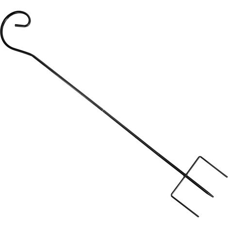 Support de mangeoire à oiseaux amovible en forme de crochet de berger pour jardin, 81,5 cm, 4 (1/5)