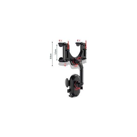 Support téléphone rétroviseur voiture 360° flexible – Installation rapide – Compatible smartphones 4,5-7 pouces – ABS haute qualité - 5-7in (1/4)