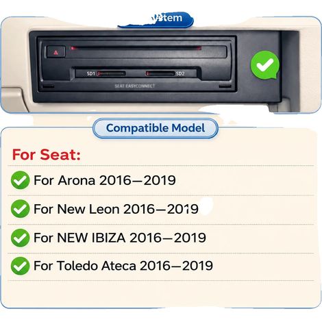 Aggiornamento del sistema di infotainment, compatibilità con CarPlay wireless e Android Auto per i sedili MIB1 e MIB2. (1/2)