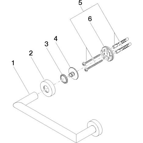 DORNBRACHT 83020979-39 Poignée de baignoire SPÉCIFIQUE À LA SÉRIE 83020979