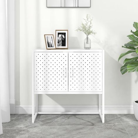 Sideboard Weiß 75x35x75 cm Stahl (1/5)