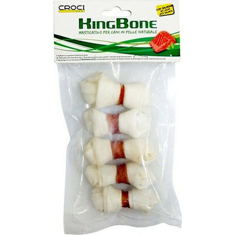 Ossa King Bone da 6 cm con salmone 6 confezioni da 5 pezzi
