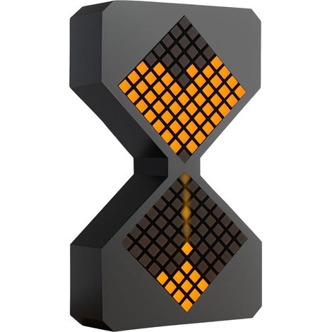 Clessidra digitale visiva - Timer con conto alla rovescia a gravità da 1 a 30 minuti - Ricaricabile tramite USB-C - Timer LED con messa a fuoco - Timer da scrivania silenzioso - Nero - 30 minuti (1/5)