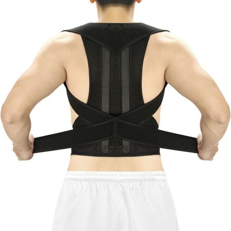 Correcteur de posture, redresseur de dos, ceinture de correction de posture confortable et ajustable pour femmes et hommes (1/5)