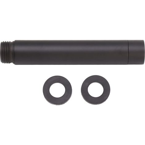 Bras de douche en acier inoxydable, tuyau d'extension moderne et élégant pour salle de bain noir (1/5)