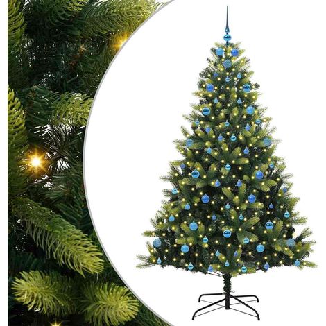 Arbre de Noël  Sapin de Noël artificiel en silicone flexible 300 LEDs 210 cm (1/5)