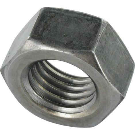 Ecrou Hexagonal HU M18 Pas Gauche Classe 8 Acier brut - 10 pièces