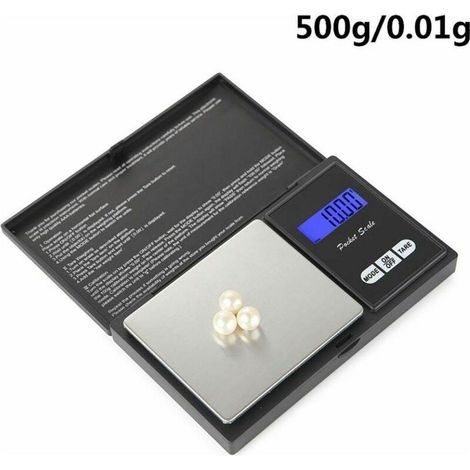 Balance numérique de précision 500 g pour bijoux en or, balance électronique 0,01 g-AquaForge