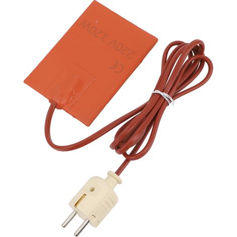 Coussin chauffant en caoutchouc silicone, couverture chauffante électrique performante, tapis flexible avec câble et prise pour équipements industriels, réservoir d'huile moteur, puisard UE 220 V (1/5)