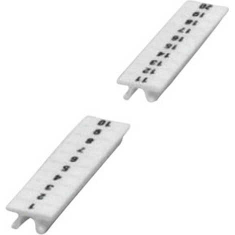 REPÈRES POUR BLOCS DE JONCTION CONDITIONNEMENT: 10 PC(S) PHOENIX CONTACT ZBF 6,LGS:FORTL.ZAHLEN 21-30 0808749:0021 (1/2)