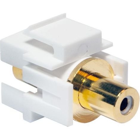 LOGILINK Adattatore Keystone RCA Femmina / RCA Femmina Bianco Stereo Audio (1/3)