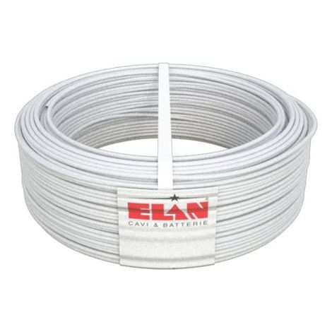 Elan cavo twistato 2x1,50Tw Schermato 100% Rame Citofono Antifurto Da 50mt o 100mt - 032151 100 Mt