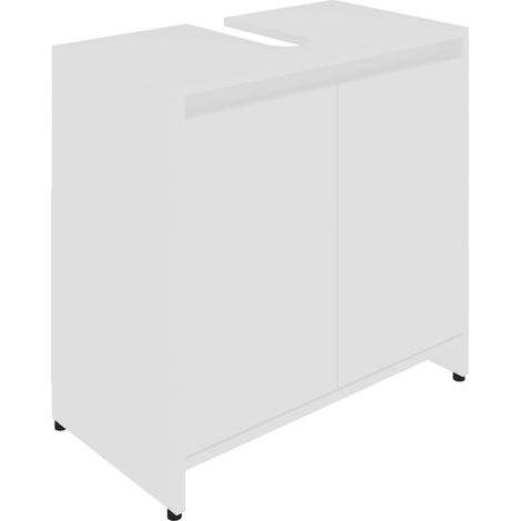 Meuble vasque Blanc 60x33x58 (1/5)