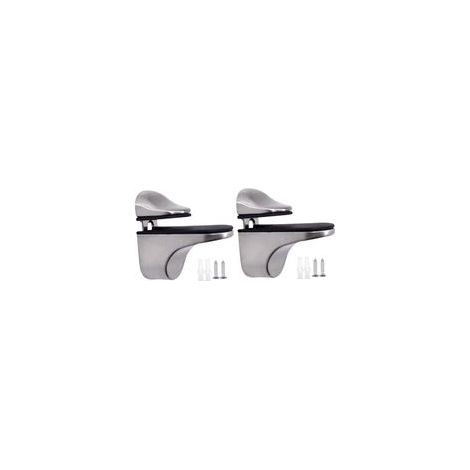 Pince de support d'étagère en verre, supports en verre pour bois de 3 à 21 mm, support de clip de salle de bain pour étagères de chambre à coucher, réparation de meubles, brossé