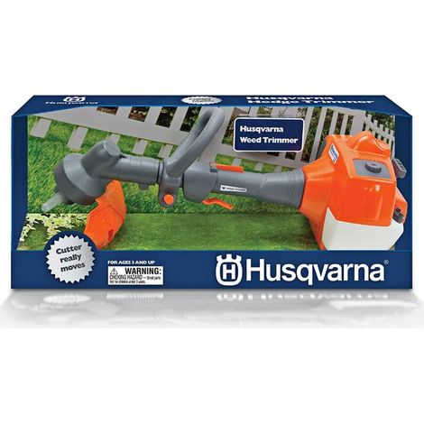 DECESPUGLIATORE GIOCATTOLO HUSQVARNA REGALO BAMBINO TESTINA IN SILICONE ROTANTE