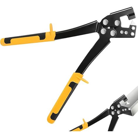 Pince à sertir pour construction sèche - Pince à sertir profilée - Pince à sertir pour boulons en acier - Pince à sertir - Pince à sertir - Pince à sertir profilée - Pince à sertir profilée - Pince à (1/5)