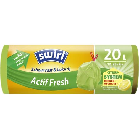 Swirl® Aktive Frische Müllbeutel 20 L Reißfest & Dicht Müllsäcke & Müllsackständer