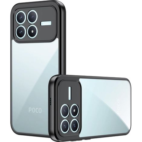 Custodia per Xiaomi Poco F8 Pro, Fusion Hybrid, trasparente con cornice nera (1/5)