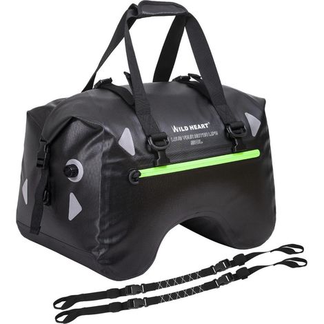 Motorrad-Hecktasche 50L wasserdicht U-Form TPU schwarz mit Tragegurten (1/5)
