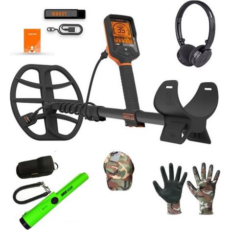 Quest metal detector Q35 3 frequenze di ricerca (Hunter pack)