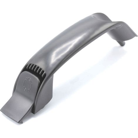 Ersatzteil - Handgriff + Schloss (schwarz) - - ROWENTA, MOULINEX, TEFAL