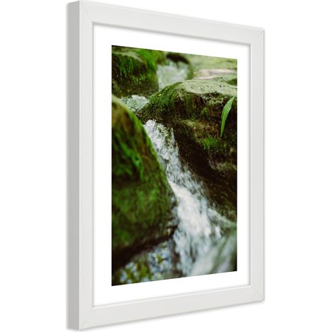 Quadro con cornice, Fiume impetuoso - 30x45 (1/5)