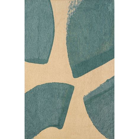 Tapis intérieur extérieur bleu azurite antidérapant - 80 x 150 cm (1/5)