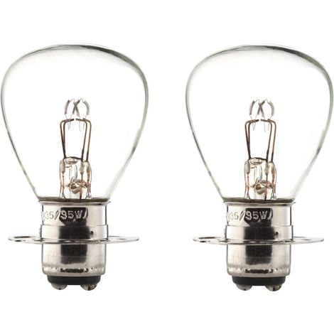 Cyclingcolors – Coffret de 2 ampoules 12V 35/35W – P15d P15d30 P30d RP35 – Pour microtracteur, moto, scooter, mobylette (1/2)