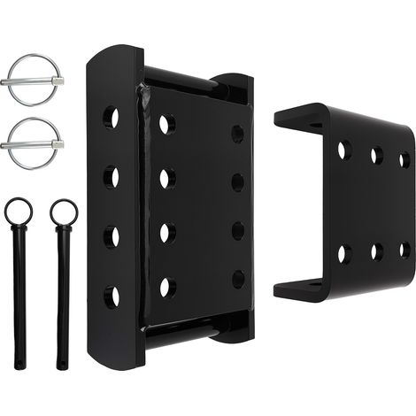 Black Tow Hitch Drop Plate fit for Land Rover Defender 4x4 Adjustable 3500kg (1/5)