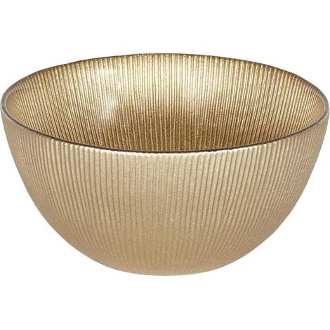 Bol en Verre Doré 70 cl Soupes et Apéritifs Or (1/3)