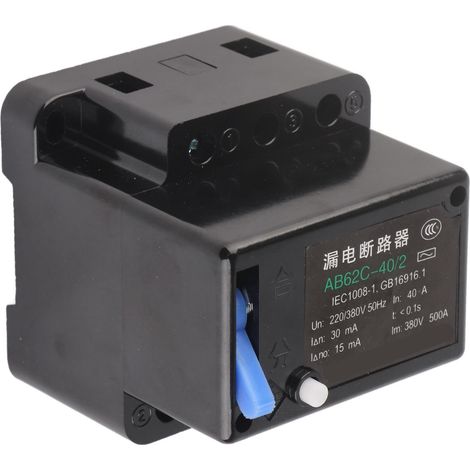 Disjoncteur MCB 2P 220V 380V triphasé 4 fils, protection contre les surcharges pour la sécurité domestique 40A (1/5)