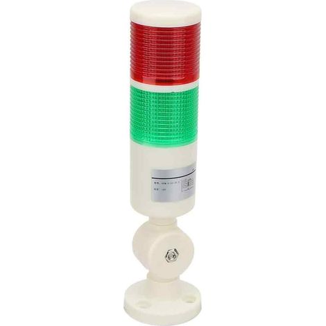 Rot/Grün CNC-Maschine Warn-LED-Anzeige Alarm Signal mit Summer-Sound 24V (1/5)