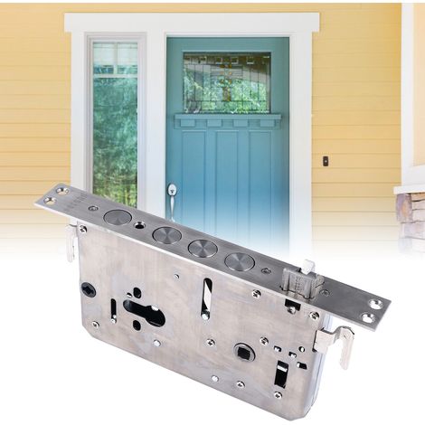 [Cilindro de seguridad] Cilindro de embutir multifuncional de alta seguridad con reconocimiento digital para puertas de seguridad, material: acero inoxidable 304, dos métodos de apertura, fácil instal (1/5)