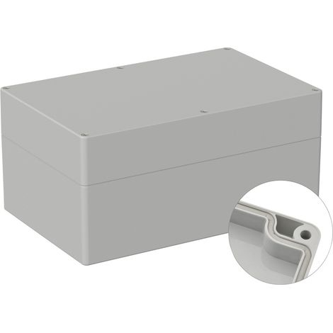 TRU COMPONENTS  TC-9065552 Outdoor-Gehäuse 250 x 160 x 119  Polycarbonat  Lichtgrau (RAL 7035) 1 St. (1/2)