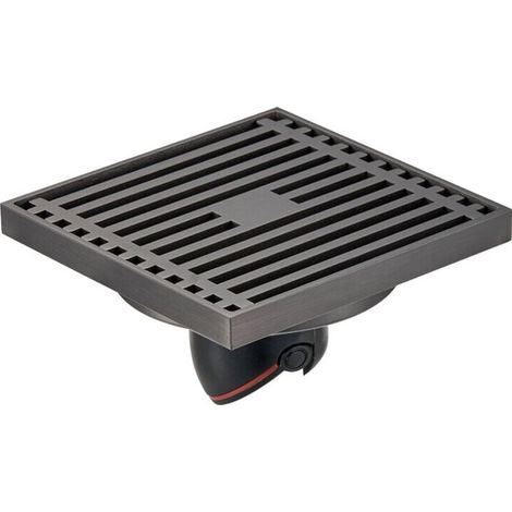 Square Shower Drain Plug for Bathroom, 10 x 10 cm, Siphon Grate, Drain Filter, Disposable, Straight Magnetic Drain Plug, (1/3)