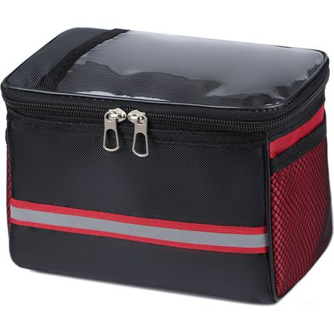 Sacoche de guidon vélo panier pour téléphone sacoche avant barre transversale accessoire cyclisme pour vélos tous types (1/5)