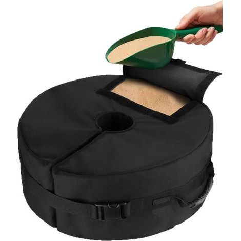 Parasol base counterweight, parasol ballast bag, sandbag, gazebo ballast bag, 1 piece per pack (1/5)