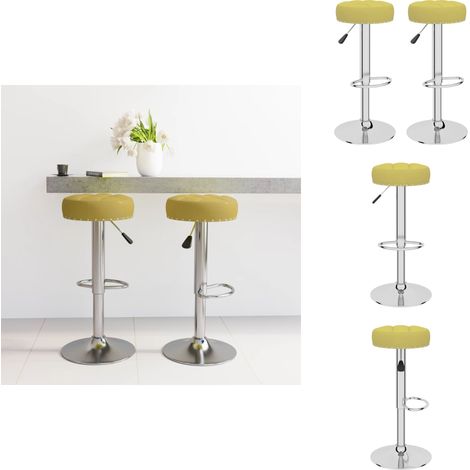 Tabourets de bar lot de 2 vert tissu - Tabouret De Bar - Tabourets De Bar - Chaise De Comptoir - Chaises De Comptoir (1/5)