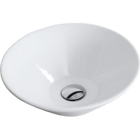 Badezimmer WC Waschbecken Keramik Weiß von Fackelmann IX(42cm)"-"82400 (1/3)