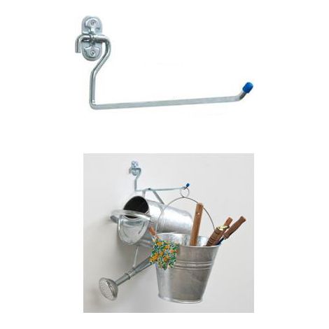 SUPPORTO MULTIUSO A PARETE 25CM 45KG- PIEGHEVOLE - GANCIO - BICI - GARAGE -