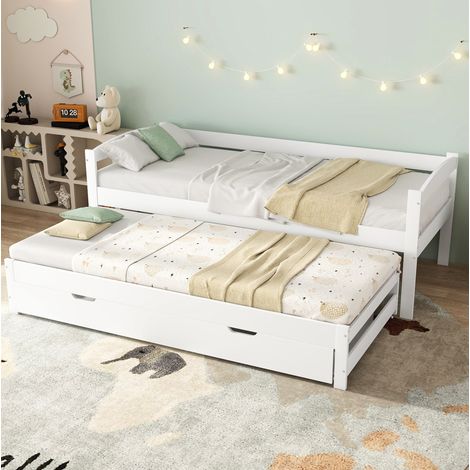 Cama nido con 2 cajones madera 200x90 cm OKMYHOME (1/5)
