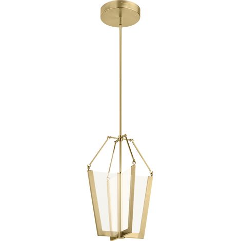 Elstead Kichler Calters Plafoniera a sospensione a LED integrata Oro champagne, 3000K (1/5)