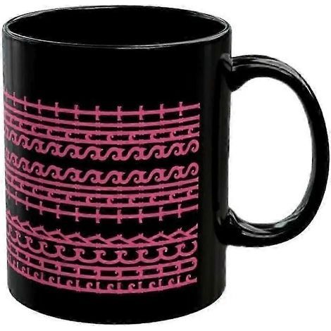 Mug à message caché, tasse humoristique avec doigt d'honneur, cadeau de bureau pour collègues et amis, tasse à thé sarcastique en céramique noire avec lettres rouges (1/5)